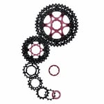 Cassette MTB 11v 11-46 HG Shimano/Sram Noir, 465g, Légère et Fiable Sunrace