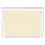 Philips LED SceneSwitch plafonnier (15 W), rectangulaire (40x40 cm), avec lumière blanche chaude, dimmable, blanc