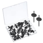 Picture Hangers, 45pcs 20lbs - Iron Picture Hanging Kit, Nail Hooks (Black)