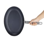 Oval Frying Pan Heavy Duty Vogue Non Stick Professional Pan Top 36cm x 25cm 14"