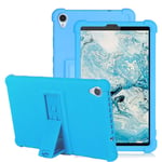 YGoal Silicone Case for Lenovo Tab M8 - Light Weight Kids Friendly Soft Shock Proof Protective Cover for Lenovo Smart Tab M8, Blue