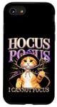 iPhone SE (2020) / 7 / 8 Hocus Pocus I Cannot Focus Funny Cat Design Case