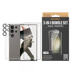 PanzerGlass Samsung Galaxy S24 Ultra Skal Skärmskydd Kameraskydd 3-in-1 Bundle Set