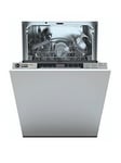 Hoover Hdih 2T1047 45Cm Wide Slimline Integrated Dishwasher - Black Touch Interface