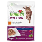 Natural Trainer Adult Sterilised - 24 x 85 g kalkun