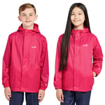 Peter Storm Kids Unisex Kid's Hooded Packable Waterproof Jacket - Pink material_polyamide - Size 5-6Y