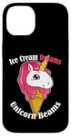 iPhone 14 Ice Cream Dreams Unicorn Beams Sweets Magical Treat Case