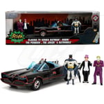 [FR] Jada Toys BATMOBILE 1966 WITH FIGURE BATMAN, ROBIN, THE PENGUIN, THE JOKER