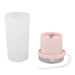 (Pink)300ml USB Charging Electric Juicer Cup Security Lock Blender With 6 SG