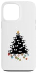 Coque pour iPhone 13 Pro Max Arbre à chat pour chats de Noël