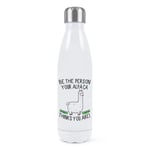 Be The Person Your Alpaca Thinks You Are Double Wall Water Bottle Crazy Lady