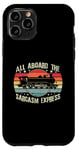 iPhone 11 Pro Retro Wagon Train Lover Model Train Railroad Conductor Funny Case