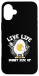 Coque pour iPhone 16 Plus Œufs drôles de nourriture Pun Live Life Sunny Side Up