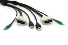 Black Box Secure Kvm Cable Kit - Dvi Usb Audio 1.8m