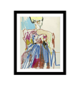 John Lewis Tony Green 'Camille' Framed Print & Mount, 53.5 x 43.5cm, Multi/Black