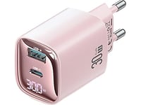 Usams Lad. Network. Cc229 30W Gan Usb-C/Usb-A Fast Charging Xc Series Pink/Pink Cc229tc03