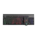 Marvo Scorpion KW512 Wireless Keyboard and Mouse Bundle LED Backlit Multimedia