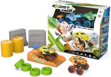 Smash and Go Deluxe Collectable Car Racing Set Friction Powered Press to Release