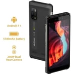 64Go Ulefone Armor X10 Pro Smartphone 5180mAh Android 11, 20MP+5MP 5.45" Vattentålig Stöttålig Dual Sim 4G/Face ID/NFC