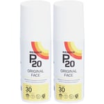 P20 Original Face Crème Solaire SPF30 Protection 2x50 g