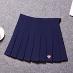 FDJIAJU Ladies Skirt,Ladies Pleated Skirt Summer Fashion Casual High Waist Versatile Girls Skater Tennis School Skirts Flared Cute Strawberry Print Uniform Short Dress,Blue,M