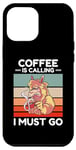 iPhone 12 Pro Max Vintage Llama Coffee Is Calling I Must Go Coffee Lover Case