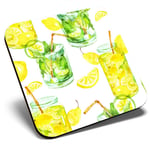 Square Single Coaster - Lemon & Lime Drink Lemonade  #24550