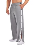 Deyeek Pantalon de Jogging pour Homme - Pantalon d'entraînement - Ouverture latérale - Pantalon de Course Long avec Poches - Pantalon de Basket - Pantalon de Loisirs