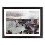 Departure Of The Orient By Charles Conder Classic Painting Framed Wall Art Print, Ready to Hang Picture for Living Room Bedroom Home Office Décor, Black A2 (64 x 46 cm)