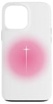 iPhone 13 Pro Max Christian Faith Cross Pink Aura Y2K Christian Faith Cross Case