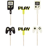 Cake Toppers Gamer 6-pack