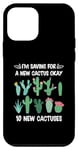 Coque pour iPhone 12 mini agriculture urbaine plantes d'intérieur jardinage succulent mini cactus