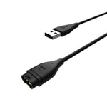 FIXED USB-A Ladekabel til Garmin Smartwatch Sort