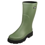 Aigle Mid Rain Mens Wellington Boots in Olivine - 9 UK