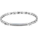 Bijoux Maserati  Bracelet en acier et zircon