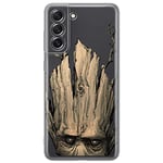 ERT GROUP mobile phone case for Samsung S21 FE original and officially Licensed Marvel pattern Groot 002 optimally adapted to the shape of the mobile phone, partially transparent