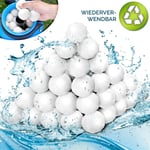 Balles filtrantes pour piscine 700 g Filtre pour système de filtre à sable Remplace 25 kg de sable filtrant Boules filtrantes extra durables pour une