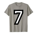 Number 7 (Black and White) T-Shirt