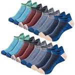 Eono Chaussette Homme, Lot de 8 Paires Chaussettes Basses Homme Femme, Chaussette Hommes Sport Épais et Respirant, Soquettes Hommes Coton pour Running