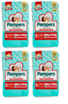 4X PAMPERS BABY DRY MUTANDINO TAILLE 5 DE 14 PANNES 12-18 KG (56)