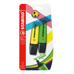 Highlighter - STABILO BOSS ORIGINAL - Pack of 2 - Yellow/Green Pack of 2 Yellow/