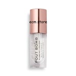 REVOLUTION Gloss A Lèvres 4mL Coloris Transparent Glaze Pout Bomb / EBPY