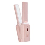 (Pink)USB Hair Straightener Ergonomically Safe Mini Hair Straightener Stylis