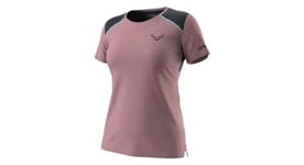 Maillot manches courtes dynafit sky rose femme