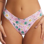 Hanky Panky Trosor 2P Printed Original Rise Thong Rosa nylon One Size Dam