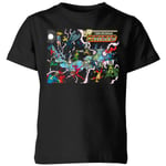 Justice League Crisis On Infinite Earths Cover Kids' T-Shirt - Black - 3-4 ans - Noir