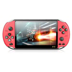 5.1 Inch X12 PSP Handheld Game Console 97GBA Color Screen Supports TV Output Retro Portable Handheld Arcade Video 2000 Classic Games,Red
