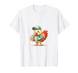 Hen Being a Delivery Man, Cute Design T-Shirt