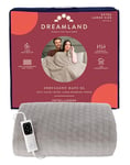 Dreamland Indulgent Days XL Heated Electric Throw – Velvet 3D Geometric Design with 6 Heat Settings, Fast 5-Minute Heat Up, Auto Shut-Off Timer, Machine Washable & Tumble Dryer Safe – 140 x 180 cm