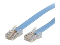 Startech.Com Cisco Console Rollover Cable - Rj45 Ethernet - Network Cable - Rj-45 (M) To Rj-45 (M) - 6 Ft - Molded, Flat - Blue - Rollovermm6 - Nätverkskabel - Rj-45 (Hane) Till Rj-45 (Hane) - 1.8 M - Formpressad, Platt - Blå